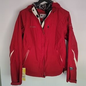 NWT Columbia Titanium Red Omni Dry Winter Jacket Women's Size M